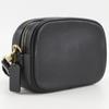 Coach Camera Bag Shoulder Bag CC386 Black Leather Women Used