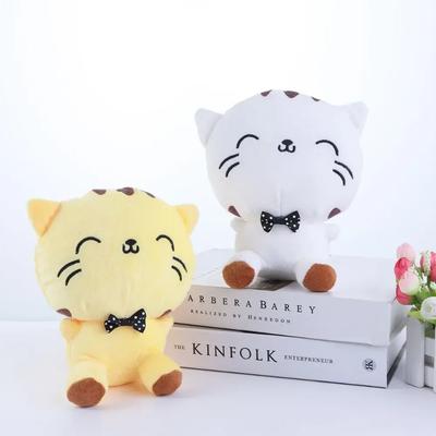 Practical Gift Party Decor Stuffed Toys Cat with Bow Plush Dolls Doll Cushion Sofa Pillow