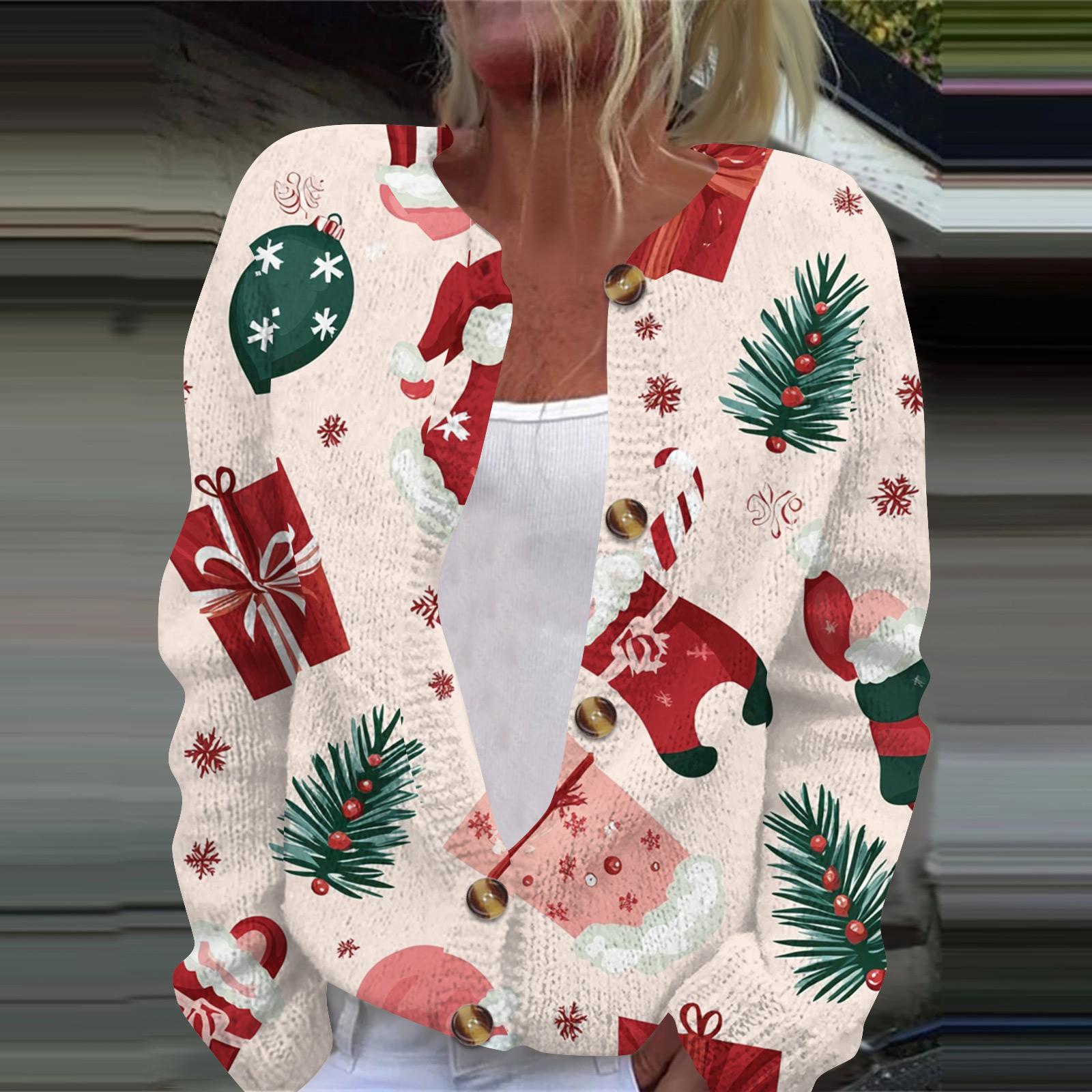 

Женская модная принтованная куртка с длинным рукавом и вязанным кардиганом на пуговицах XL розовый