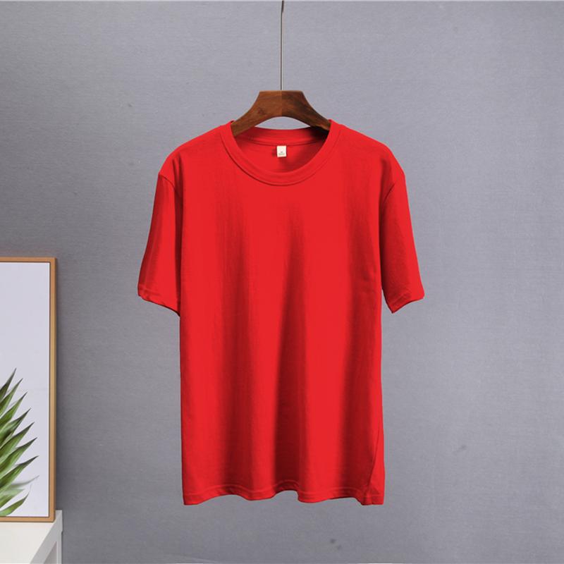 Hirsionsan Basic Cotton T Shirt Women Summer New Loose Solid Tees 19 Colors Casual Loose T Shirt Female Oversized O Neck Female Tops