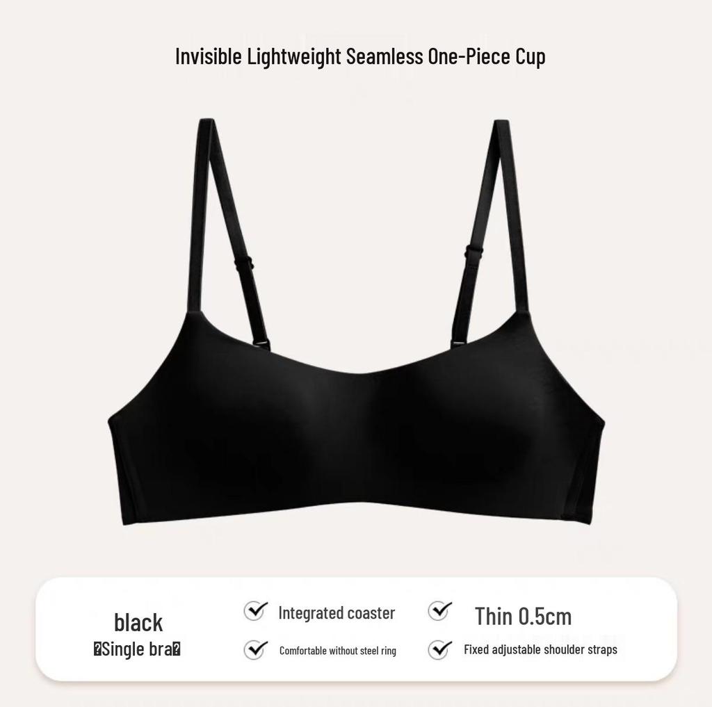 Seamless Smooth Camisole Bra: Lightweight, Supportive, Underwire-Free, Small Chest Gathering