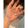 Minimalist Ins Style Geometric Hoop Earrings Fashion Jewelry For Women