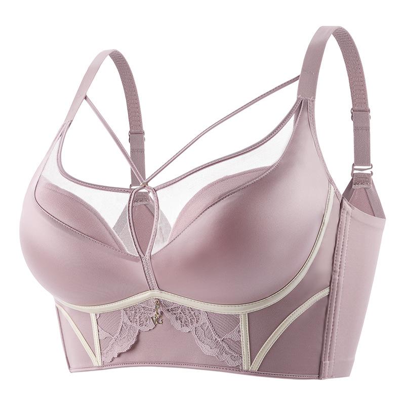 Seamless Push-Up Bra: Chest Minimizer & Anti-Sagging Shaping with Side Support, Wireless 3D Cups