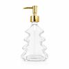 Christmas Tree Shape Soap Dispenser Reusable Glass Dispenser Bottle  Countertop