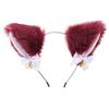 Cat Ears Bell Headband - Cosplay Catwoman Hair Accessory for Christmas & Halloween
