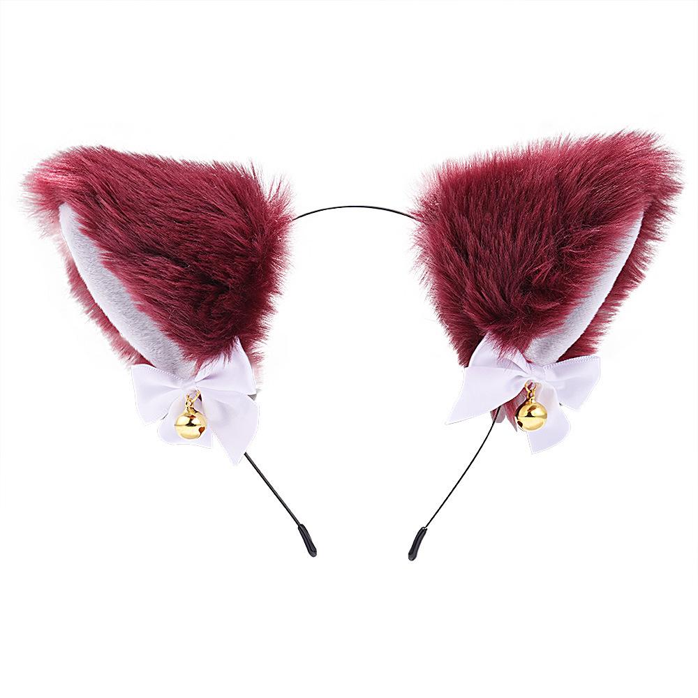 Cat Ears Bell Headband - Cosplay Catwoman Hair Accessory for Christmas & Halloween