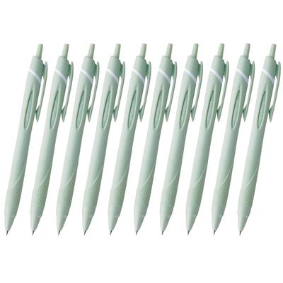 Mitsubishi Pencil Jetstream Ballpoint Soft Easy To Write Oil-Based Pens, 10-Pack, 0.38mm Tip, Green, With, SXN15038.52