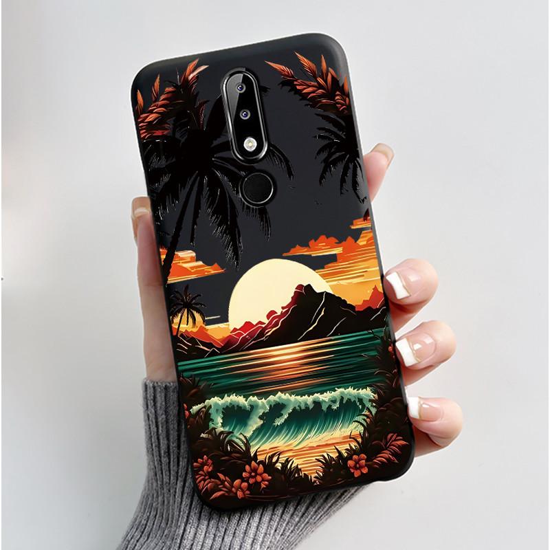 Casing For Nokia 5.1 Plus 6.1 Plus X5 X6 Luxury Dragon Cute Cool Boys Girls Soft silicon Phone Case Back Cover Black Matte Shell