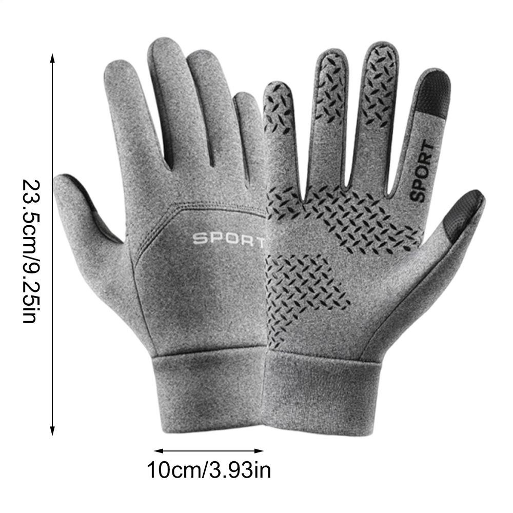 3-Temperature USB Heated Gloves Touchscreen Thickened Mittens for Winter Cycling Skiing, Outdoor Camping & Driving