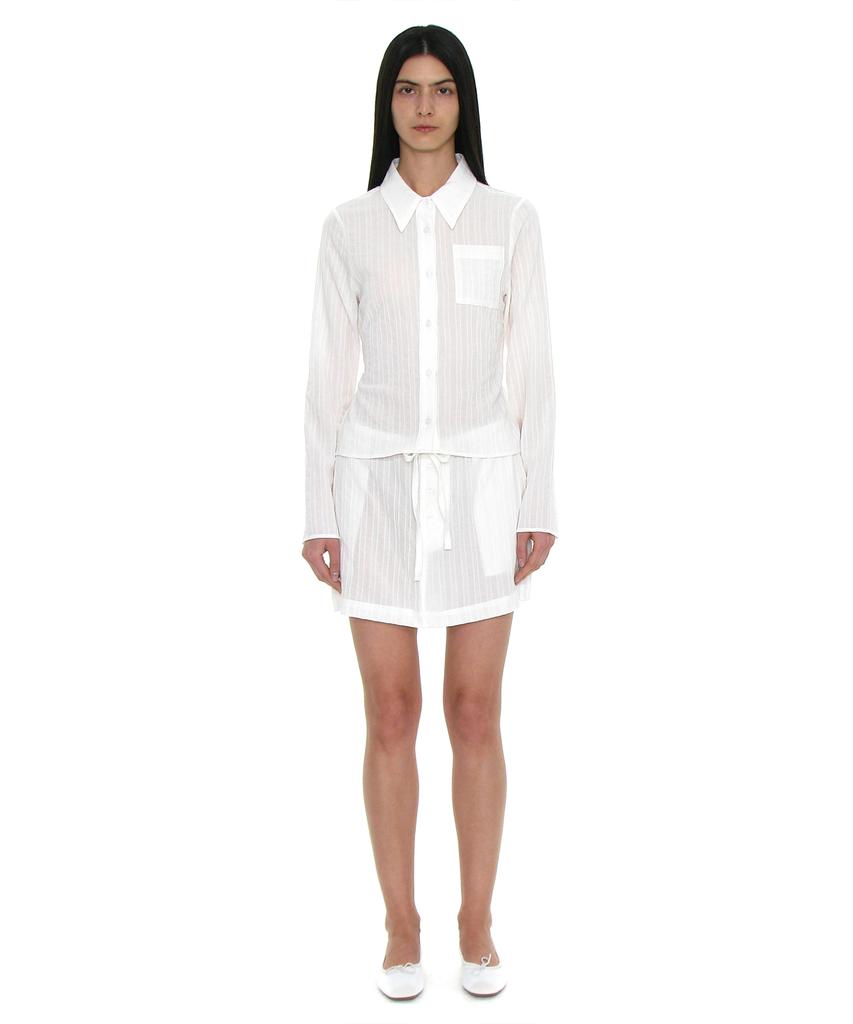 Partimento Woman Pwc Easy Mini Skirt_White