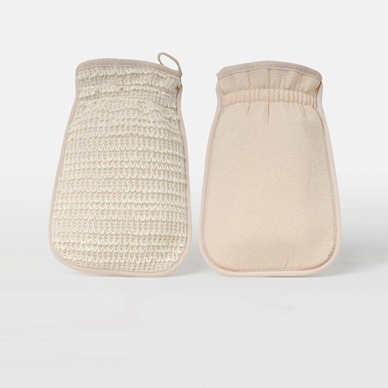 Cotton And Linen Double-sided Scrubbing Gloves Non Skin Damaging Scrubbing Wipes Household Bathing Scrubbing Wipes