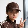 Baseball cap women's spring and summer new letter visor face small versatile cap