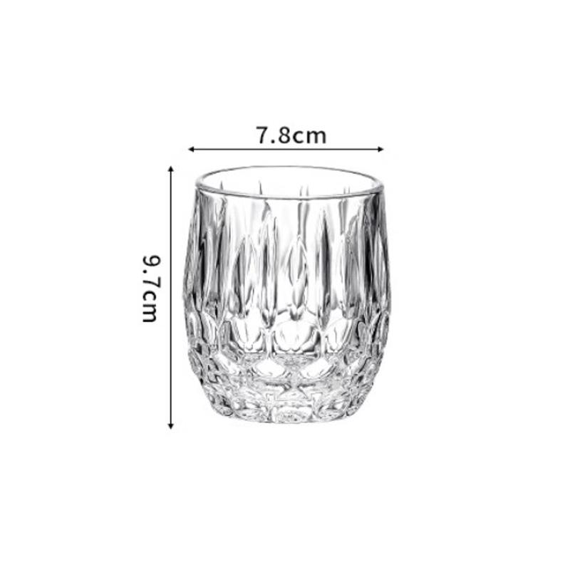 

300 мл Бокал для вина с алмазной росписью Кофейные чашки Стаканы для виски и коктейлей Посуда для напитков Прозрачные Бытовые Свадебные подарки 1pcs