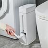 Ultra-thin Bathroom Toilet with Brush & Covered Storage Bucket, New Model with Crevice Trash Can