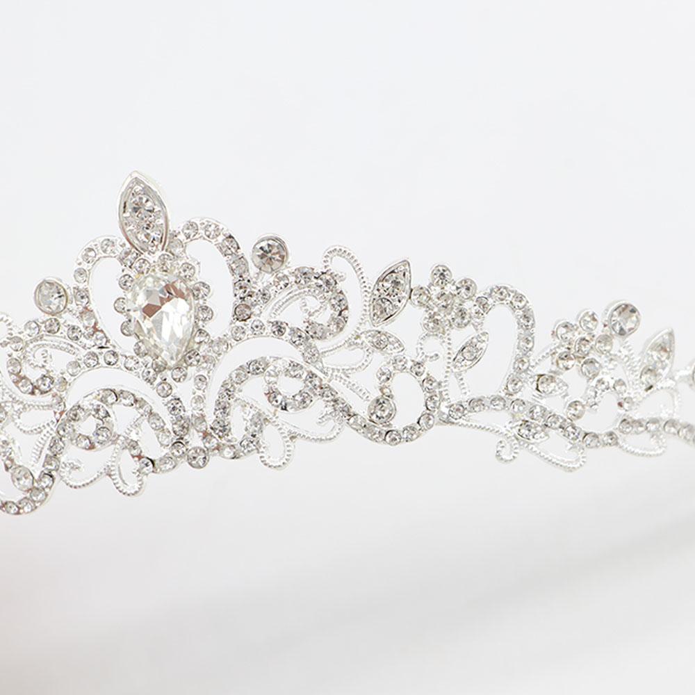 Neckchain Wedding Jewelry Set Women Necklace Necklace Earring Tiara Set Korean Style Earrings