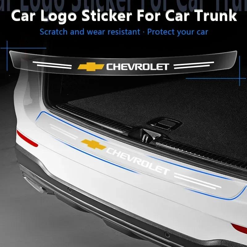 ITZ4   Transparent Rear Guard Plate Sticker Decoration Auto Accessory For Chevrolet Spark Sonic Camaro Volt Trax Malibu Cruze 2 3 4 5