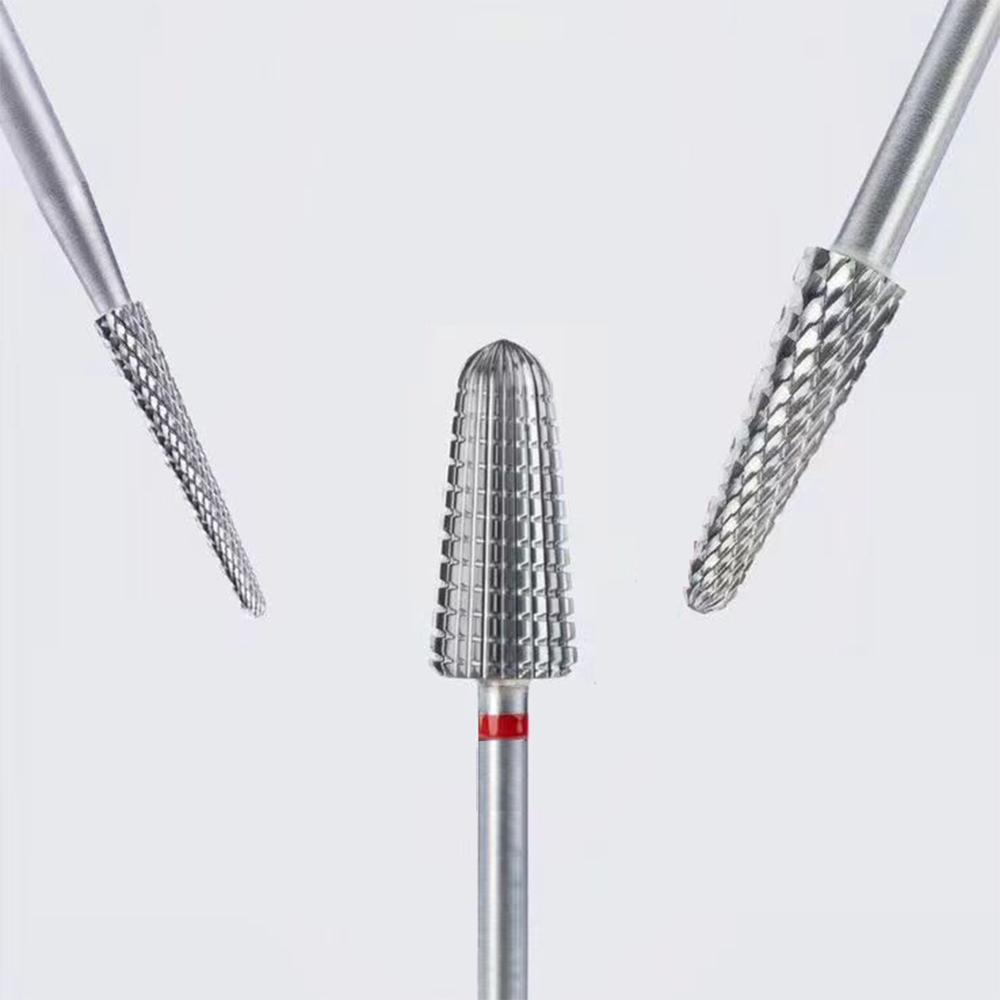 

1 шт., серебряное двухстороннее сверло для ногтей, безопасные универсальные сверла для дизайна ногтей из вольфрамовой стали для быстрого и безболезненного нанесения ногтей — для использования левой и правой рукой —