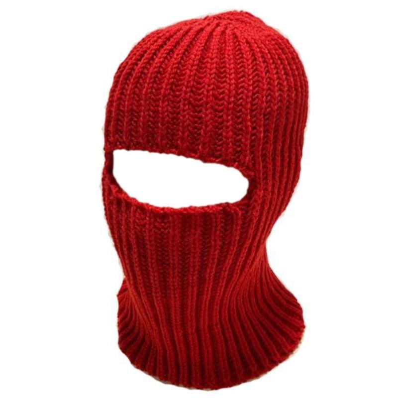 Balaclava Hat for Adult Autumn Winter Knitted Hat Winter Party Photography Props Terrifying Ghost Knitted Balaclava