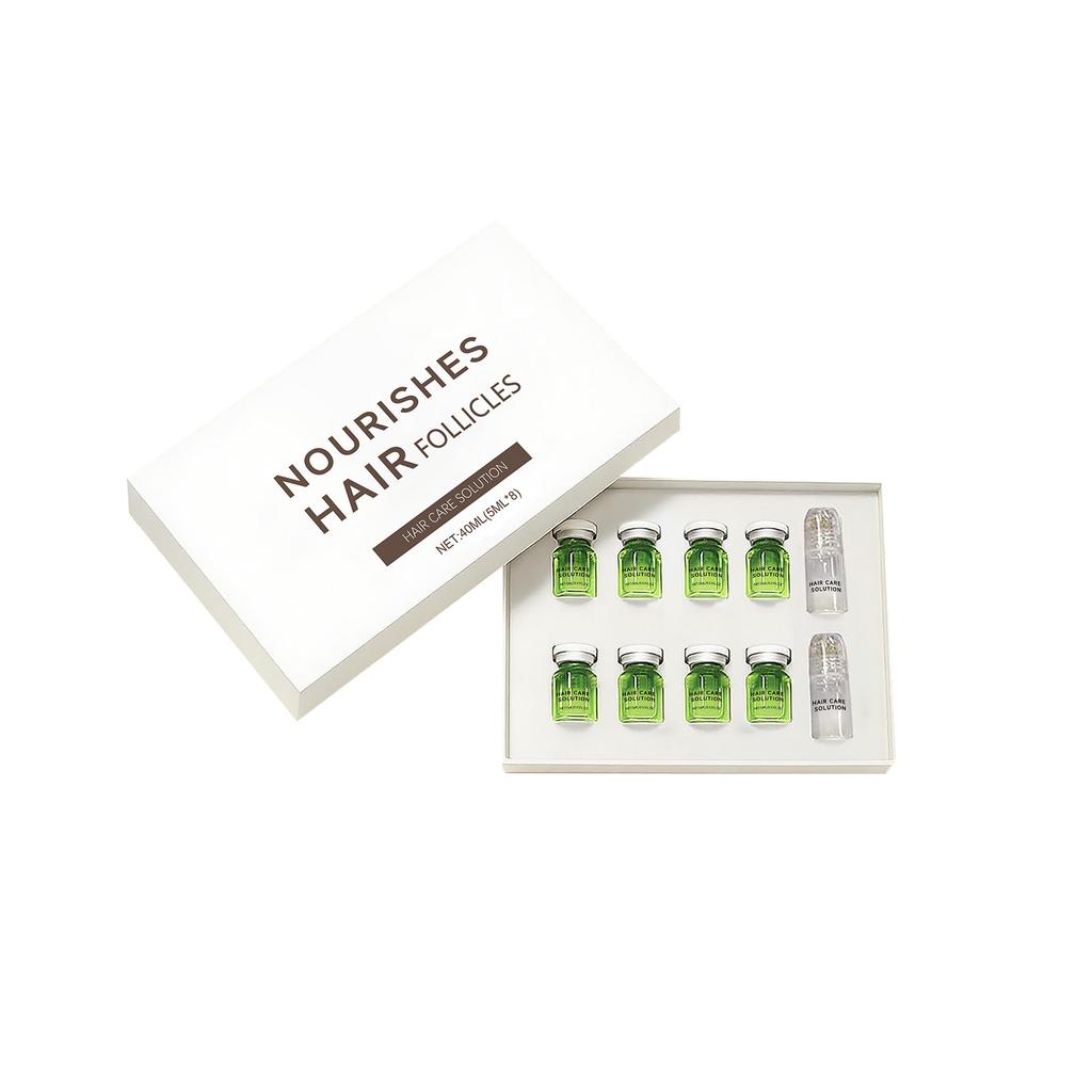 Hair Growth Serum, Strengthening Hair Quality, Reducing Hair Loss, Microneedle Roller Serum Set(5ml*8)