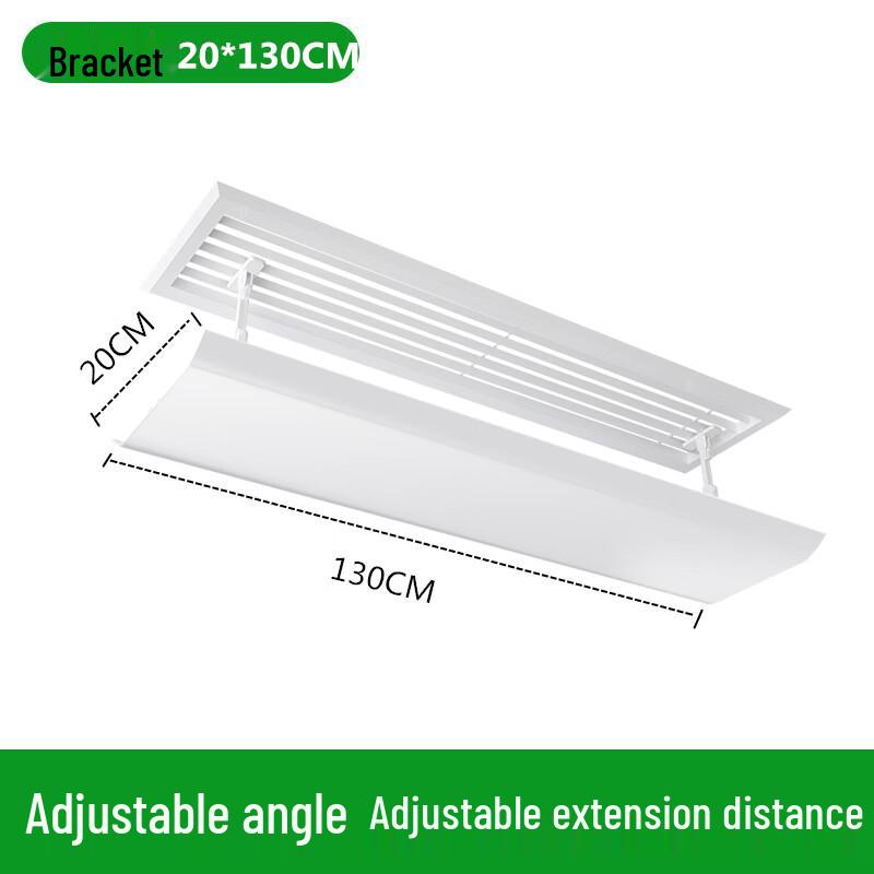 Shixun Rectangular Louvered Ceiling AC Vent Deflector