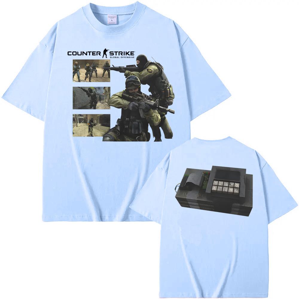 Counter Strike Source Tee Vintage Y2K Streetwear TShirt High Quality Game TShirt SpringSummer Casual Comfortable Cotton Tee