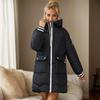 Moda Tendenza Inverno Nuovo Casual Donna Media Lunghezza Cappotto di Cotone Con Cappuccio Giacca di Cotone Ispessito Larga