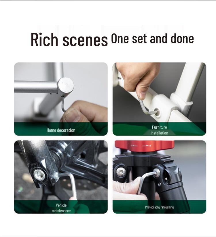 Sata Internal Hex Wrench Set - Extended Ball & Flat Head Screwdriver