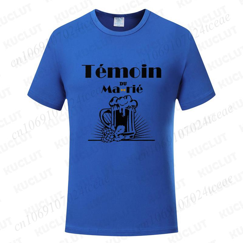 Fashion Single Farewell Tops French Boyfriend Bachelor Party T-shirts Evg Future Team Groom Man Shirt Wedding Father's Day Tees