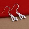 925 Silver Plated Versatile No. 4 Earrings - European and American Style