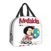 Mafalda Portable Lunch Box Quino Comic Cooler Thermal Food Insulated Lunch Bag For Women Kids School Children Multifunction Bags