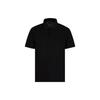 Solid Color Plain Knit Short Sleeve Polo Shirt Men Tops Black 6R1F7Q1-J7KZ1-0999