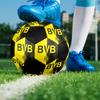 Pallone da Calcio Borussia Dortmund, colorato, adatto a tutte le età, cucito a macchina, materiale PVC, qualità da competizione, resistente e ad alto rimbalzo