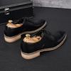 Fashion New Fashion Men's Dress Leather Shoes Male Designer Black White Lace Up Oxfords Wedding Prom Homecoming Footwear Zapatos Hombre
