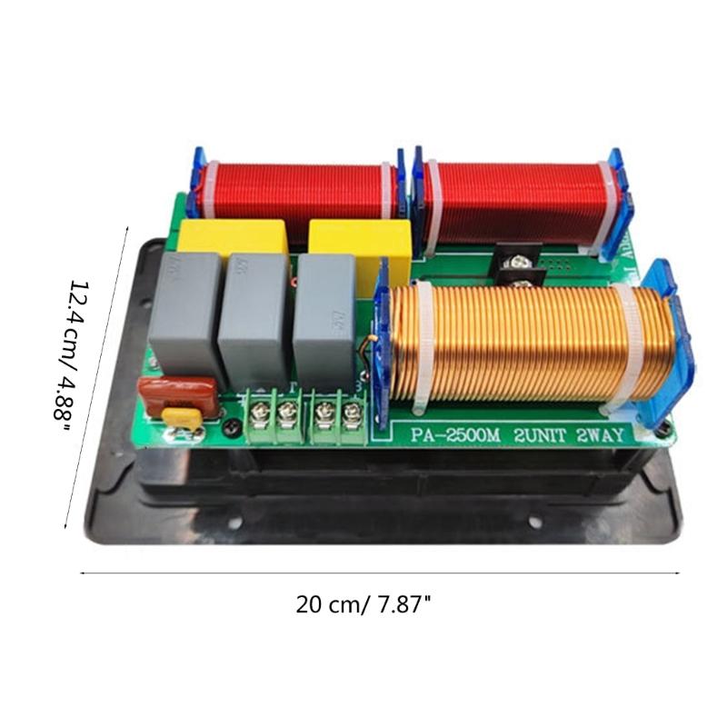 800W 2 Way Hifi Treble Bass Frequency Divider Home Video Sound Stereo Crossover Filters Devices Home Speaker DIY