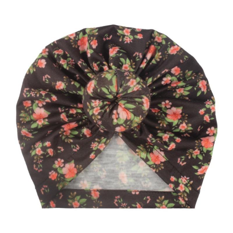 New baby pullover hat, cute printed donut children's hat, thin comfortable baby fetal hat