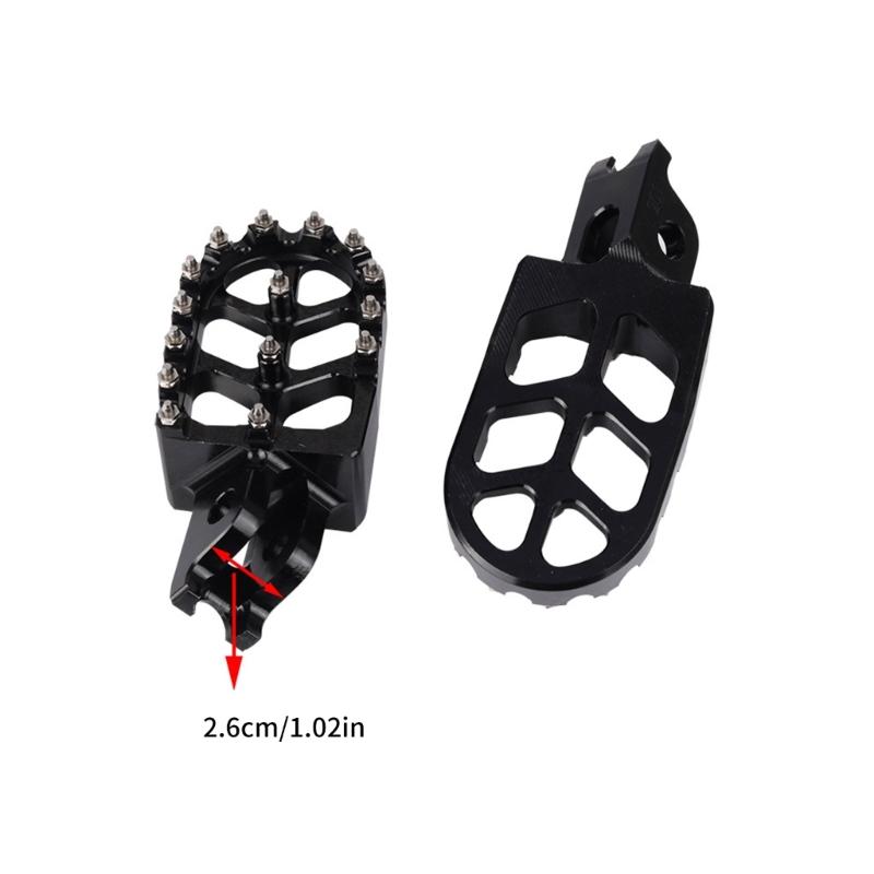 Stylish Foot Pegs Universal Fit Foot Pegs Reliable Support Simple Installs for Motorcycle Riders for KX450F 2019-2021