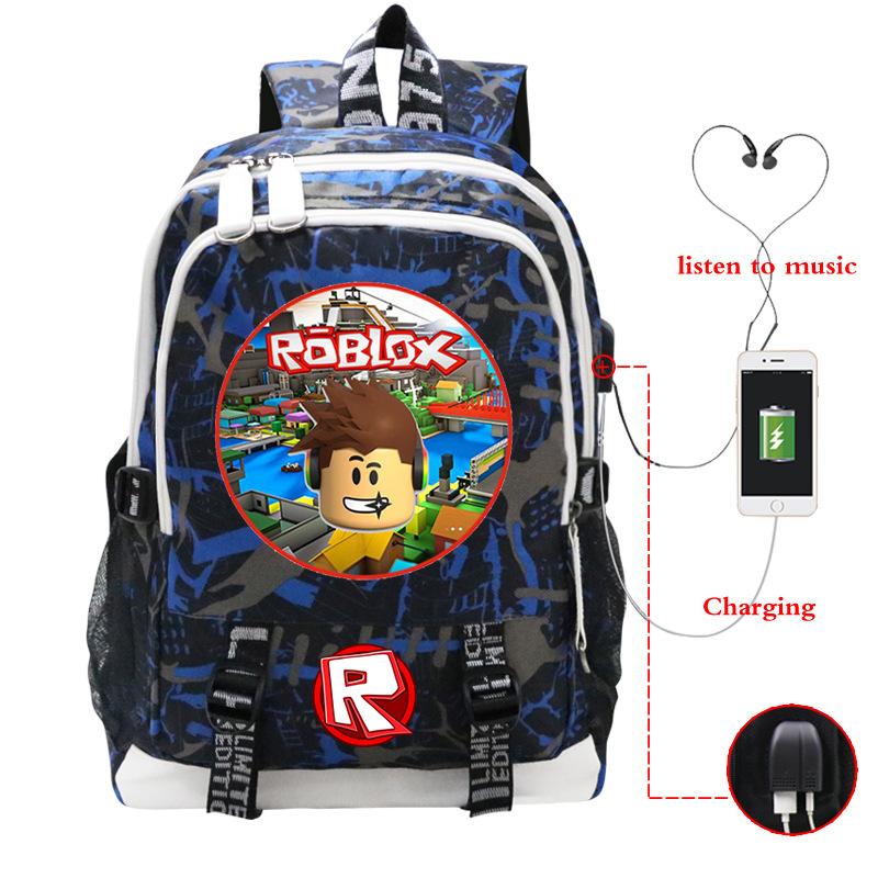 Game Merchandise Printed Backpack Usb Port Multifunctional Computer Bag