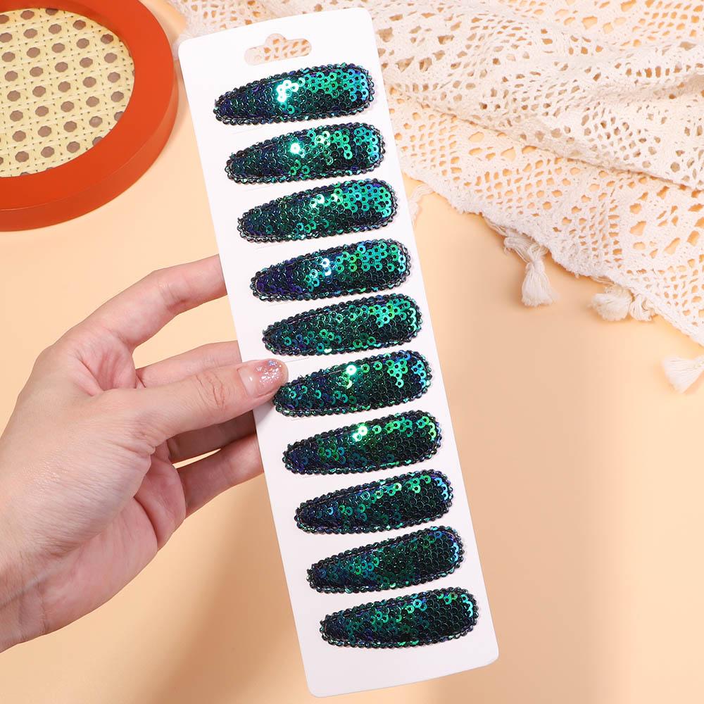 

10Pcs/Set Gradient Sequins Metal BB Clips Hair Clips for Kids Handmade Solid Color Hairpins Barrettes Girl Hair Accessories Sets