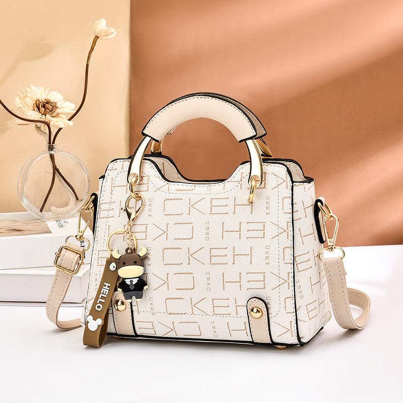 New Fashion Brand Printing Shoulder Bags Designer Small Square Bag Handbag Simple Texture Messenger Bag Designer Women's Bag