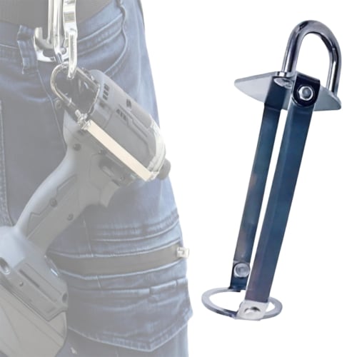 Makita TD173 Compatible Impact Hook, Ambidextrous Tool Holder, Drop Prevention, Improved Work Efficiency, Does Not Obstruct LED Lighting, Black Plated