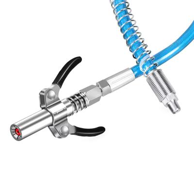Durable Grease Coupler Lock Nozzle For Manual Pneumatic Electric Grease Gun Coupler Quick Release Grease NPTI/8 10000PSI
