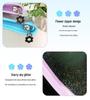 Japanese Style B5 Transparent 9-Hole Zipper Notebook with Gold Glitter - Loose-Leaf Diary & Schedule Planner