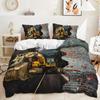 3D Classic Car Series Bedding Set Cartoon Car Theme Duvet Cover and Pillow Case 2/3 Pieces AU140 * 210 Quick Drying Home Decoration