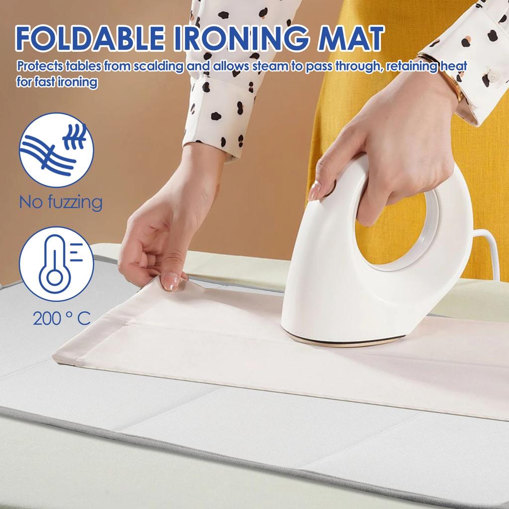 Ironing Mat Washer Dryer Cover Board Heat Resistant Portable Travel Clothes Protector Board Table Top Laundry Pad