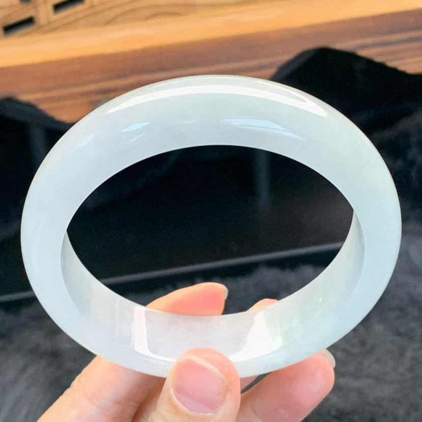 Myanmar Natural Jade Ice-Glazed Bracelet with Certificate - Free Shipping with SF Express