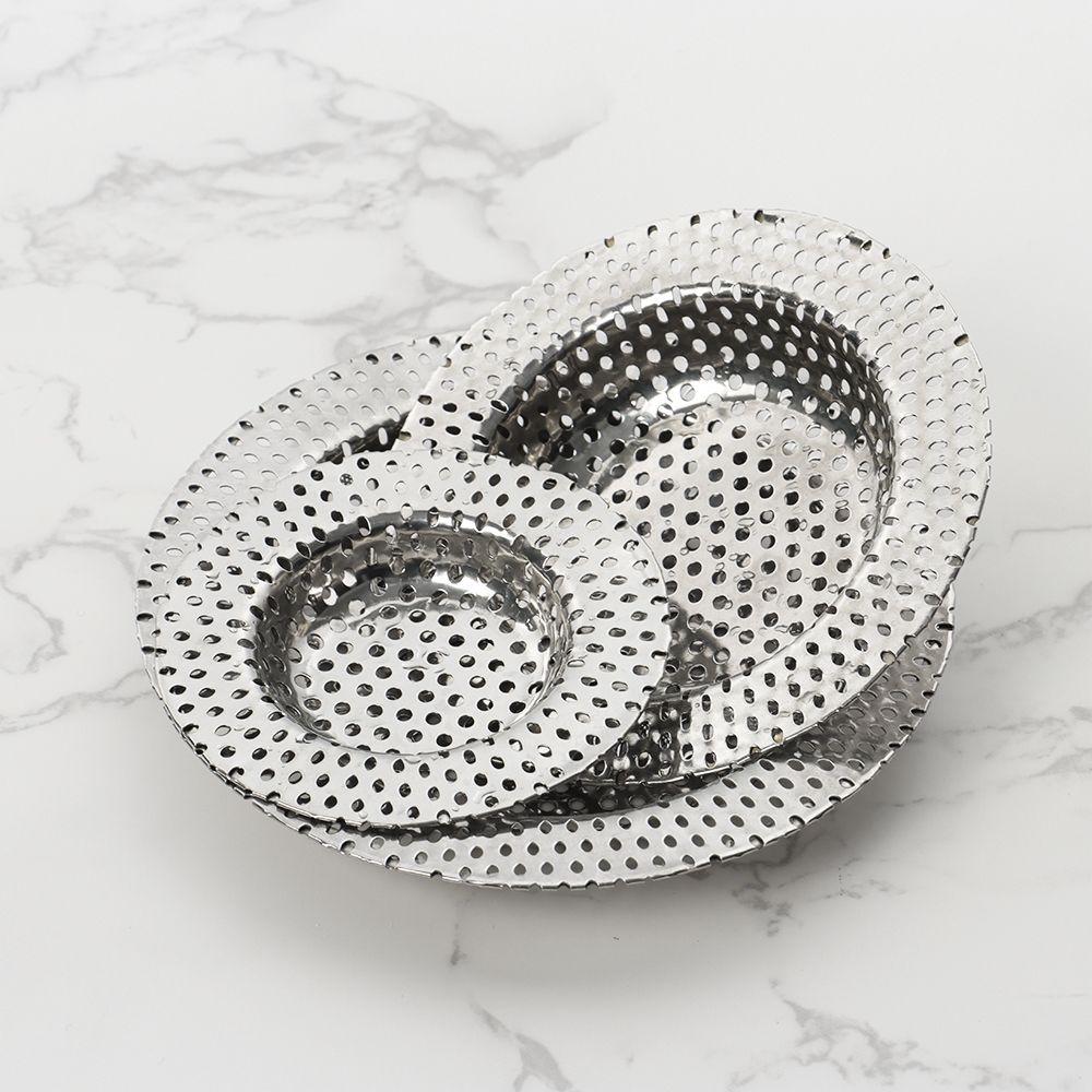Steel Bathroom Sewer Anti Clog Hair Clean Up Waste Catcher Drain Filter Sink Strainer Mesh Trap