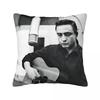 Johnny Cash American Singer Pillow Case Cushion Cover Polyester Printed Pillow Cover Morden Pillowcases For Living Room Chair