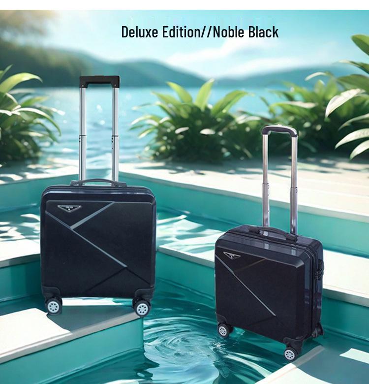18" Carry-on Travel Suitcase with Universal Wheels and Lock, Sturdy Trolley Case for Students, 20" Version Available