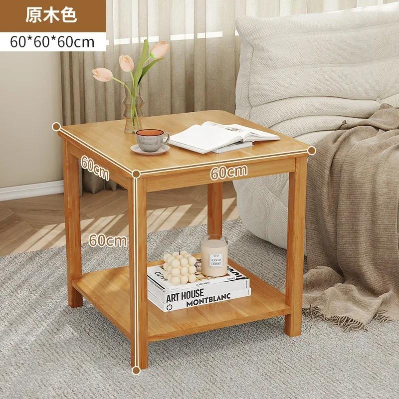 Simple Living Room Sofa Side Table Balcony Corner Coffee Table Small Square Bedside Side Living Room Tables Cabinet Furniture
