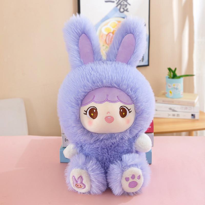 Cartoon Long Cute Eared Rabbit Plush Toy Girl Children Companion Birthday Gift